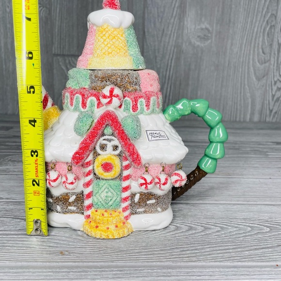 Rare department 56 gingerbread house teapot frosted look - Picture 9 of 9